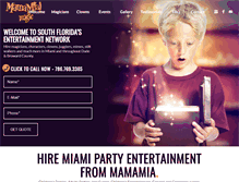 Tablet Screenshot of mamamiamagic.com